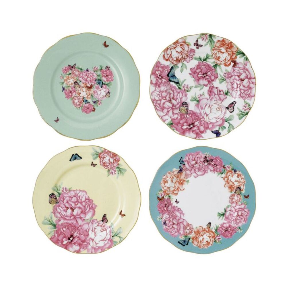 Royal Albert by Miranda Kerr for Mixed Pattern 4-Pc. Accent Plate Set - NIB